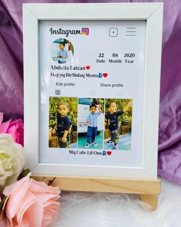 Custom Instagram-Themed Birthday Photo Frame
