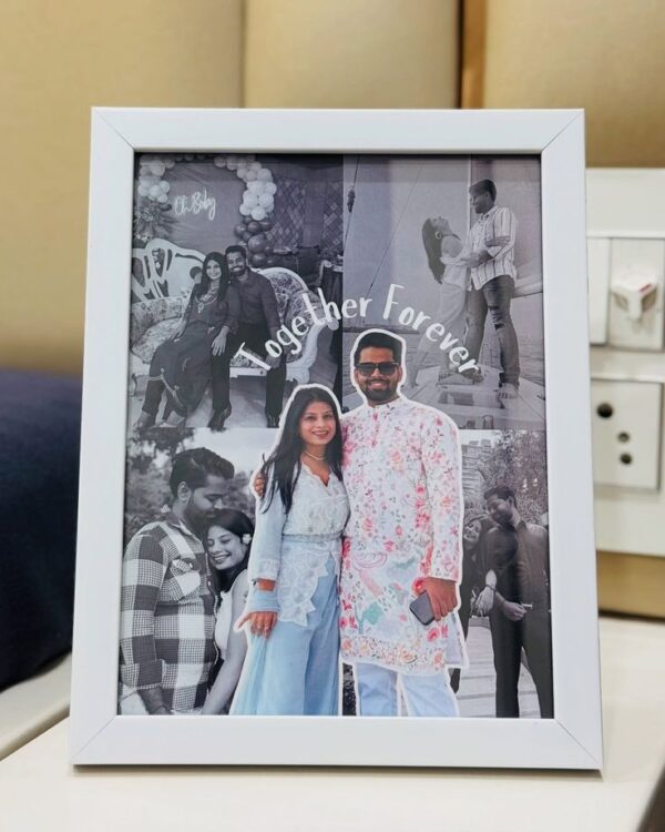 Customized Couple Photo Frame – Together Forever Collage Gift
