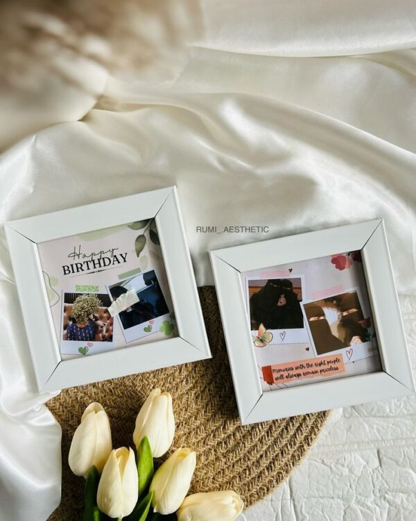 Mini personalized photo frame